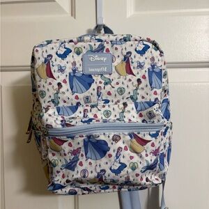 🔥 Loungefly Disney Princess Manga Style All-Over Print Nylon Mini Backpack